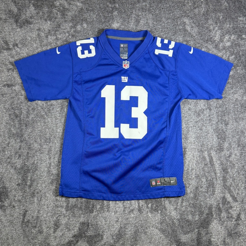 Nike NFL New York Giants Odell Beckham Jr 13 Jersey Youth Large Blue